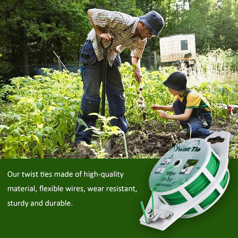 PGarden-EZ plant tie secures plants to trellises for sturdier growth.