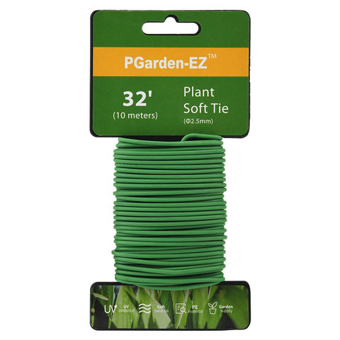 PGarden-EZ Plant Ties green outer shell protects stems while blending with foliage.