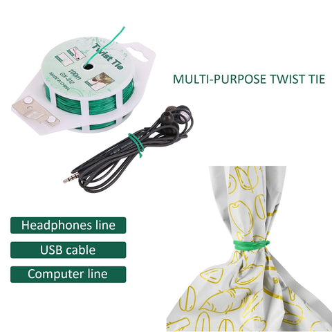 PGarden-EZ twist ties organize cables at home or in the office for tidiness.