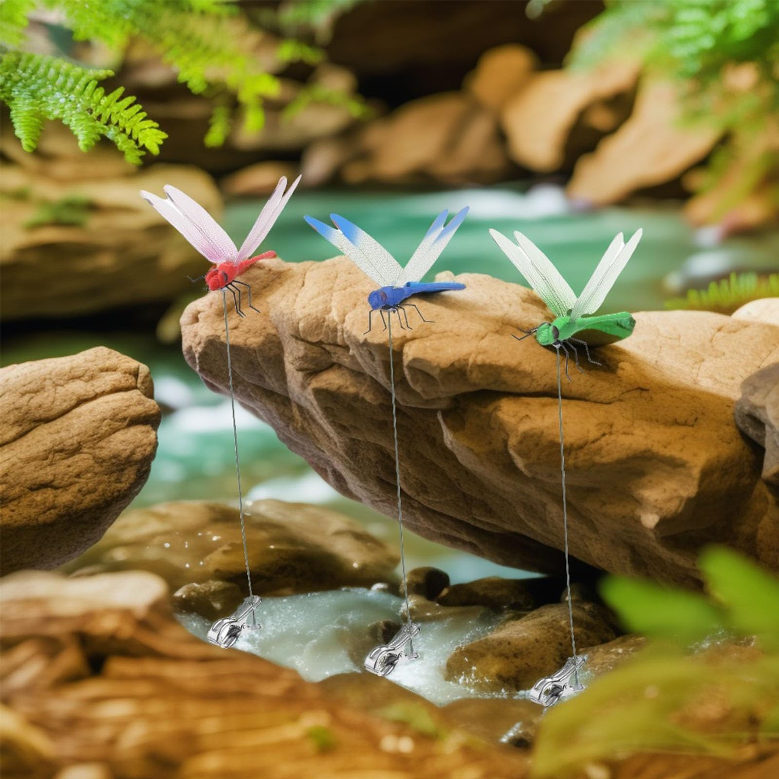 Mixed eight-piece dragonfly clip set for versatile decorating