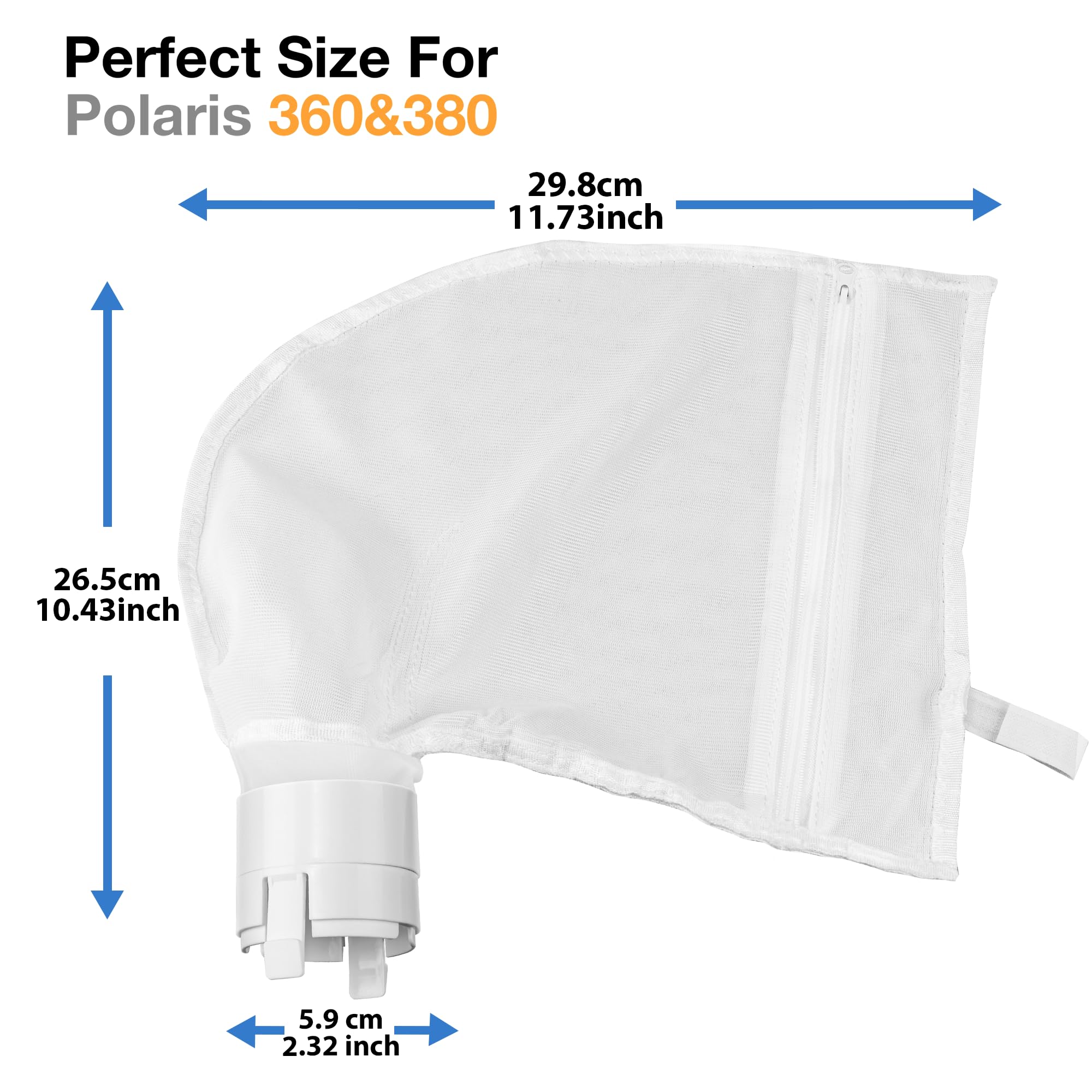 PGFUN zipper design enables easy debris dumping after cleaning