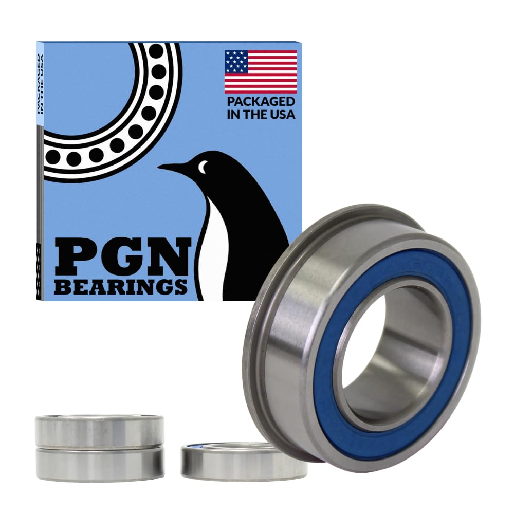 PGN Bearings 3/4-inch x 1-3/8-inch flanged bearing ideal for mower wheels.