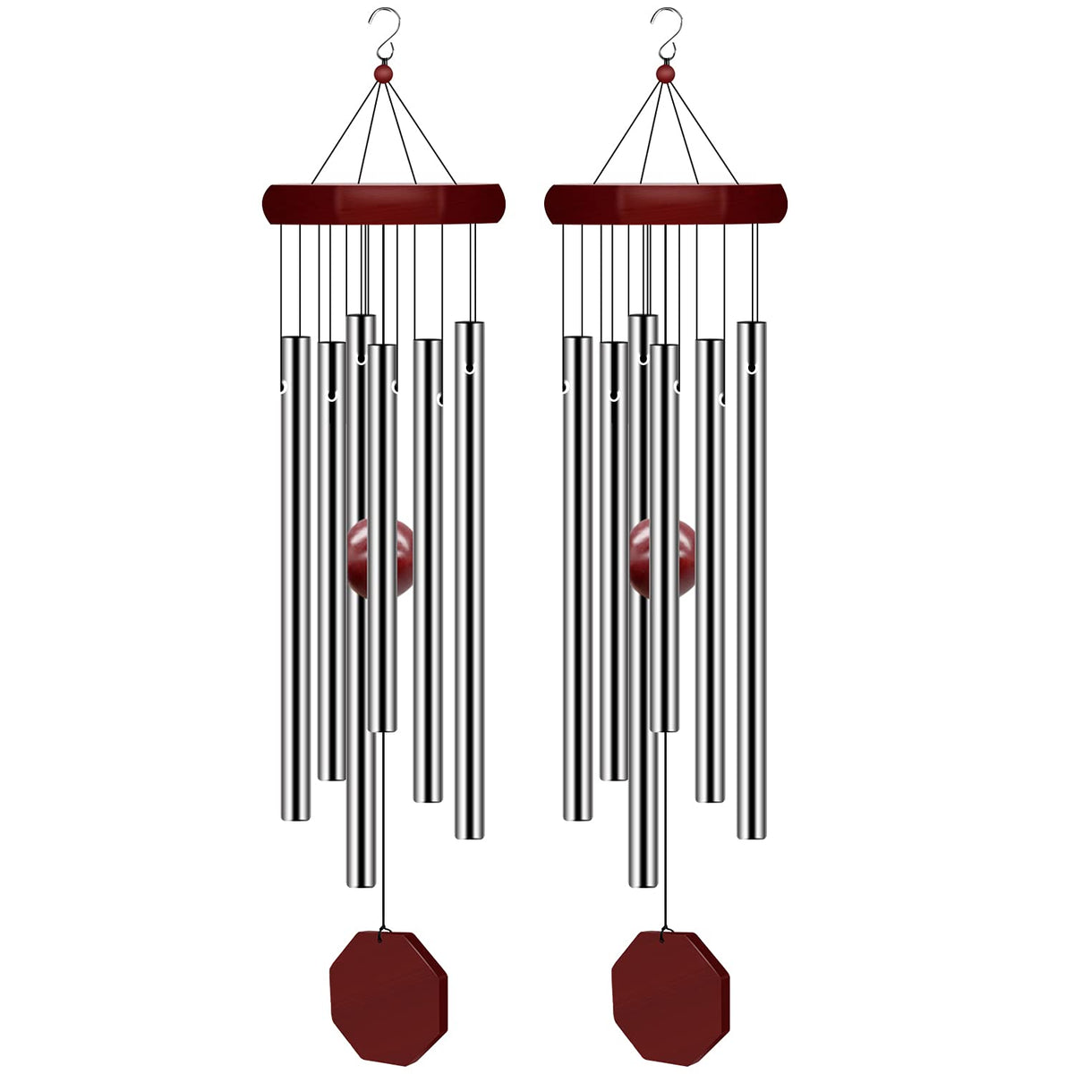 Pgzsy memorial wind chime hook view for serene outdoor entryway ambience