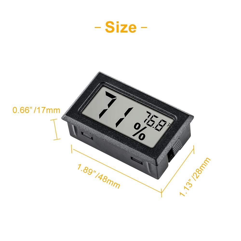 PGZSY thermometer hygrometer with probe enables spot temperature and humidity sensing
