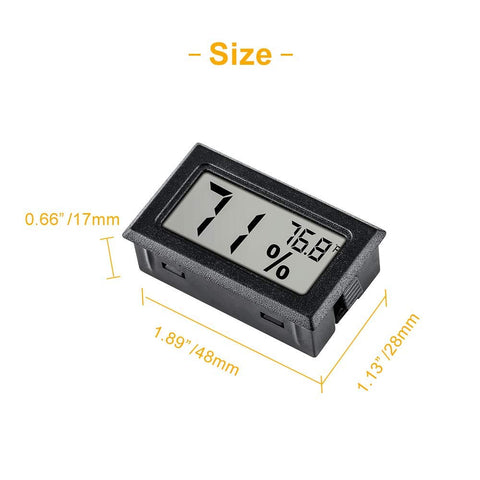 PGZSY thermometer hygrometer with probe enables spot temperature and humidity sensing