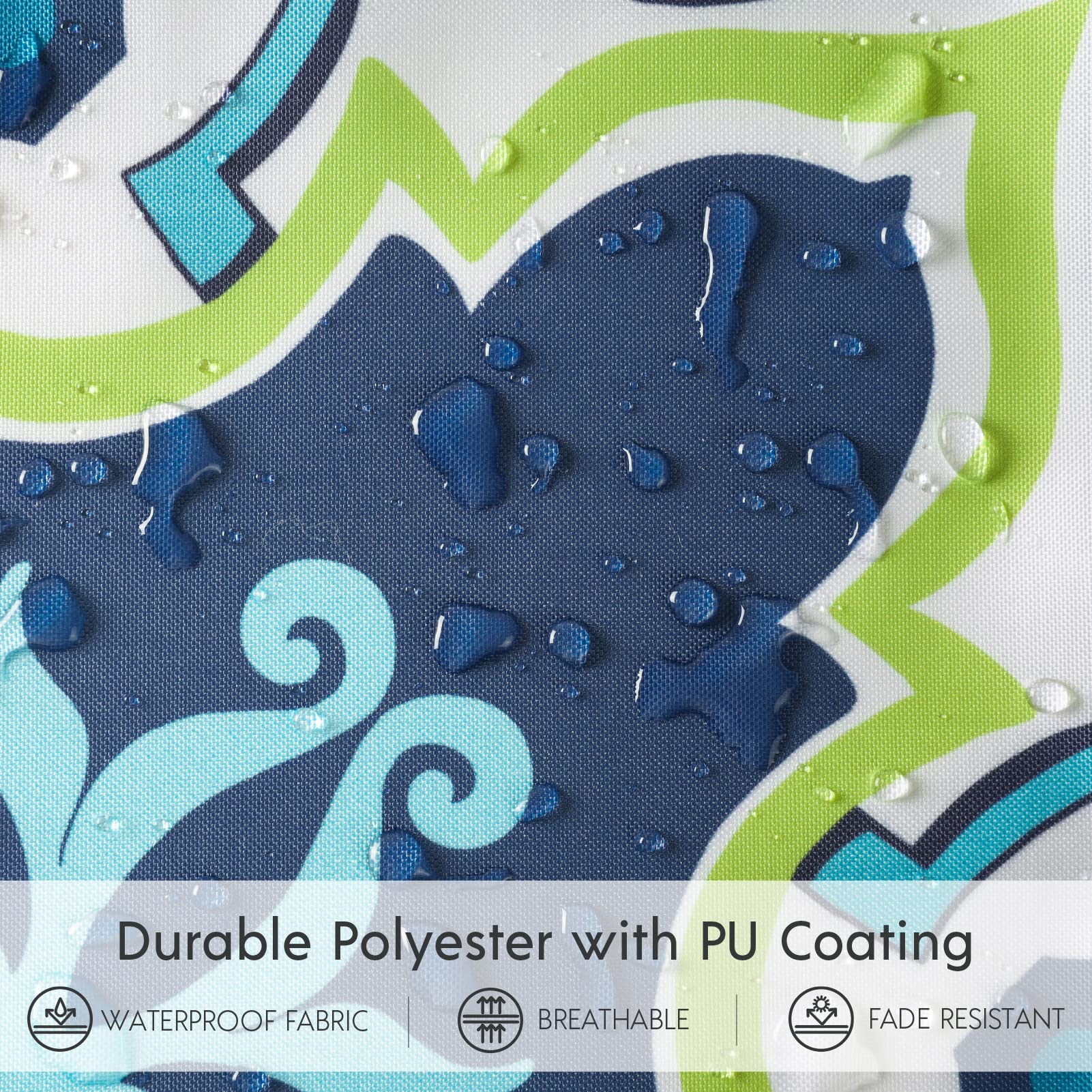 Phantoscope tile-pattern design with floral vines adds artistic coastal flair