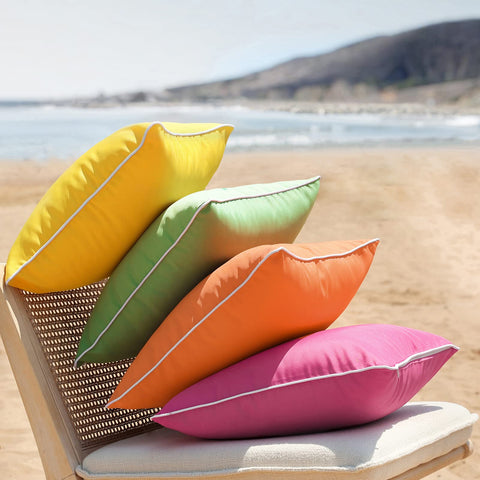 Phantoscope cover shown on couch adds vibrant color to living room.