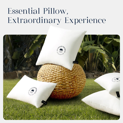 Phantoscope outdoor pillow insert webbing edging improves durability and shape