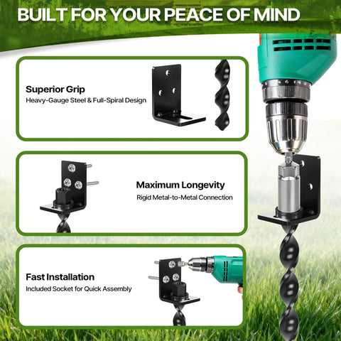 PHATRIP ground anchor in soil demonstrates durable, long-lasting performance.