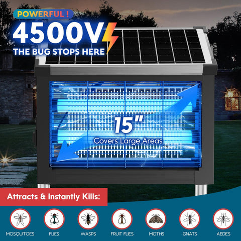 PhatroyYee IPX5 waterproof zapper mounted for outdoor use
