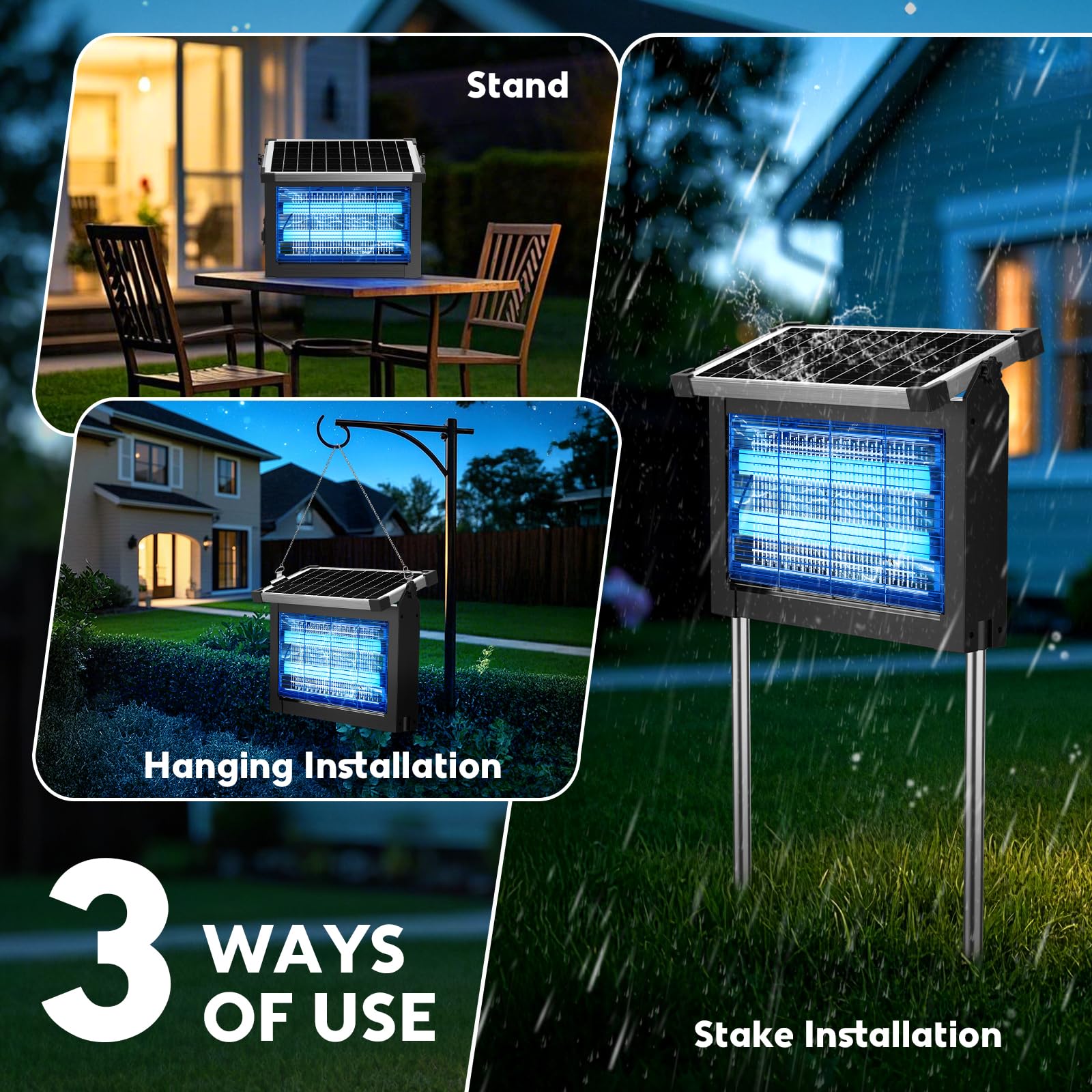 PhatroyYee IPX5 waterproof body withstands rain during outdoor use.