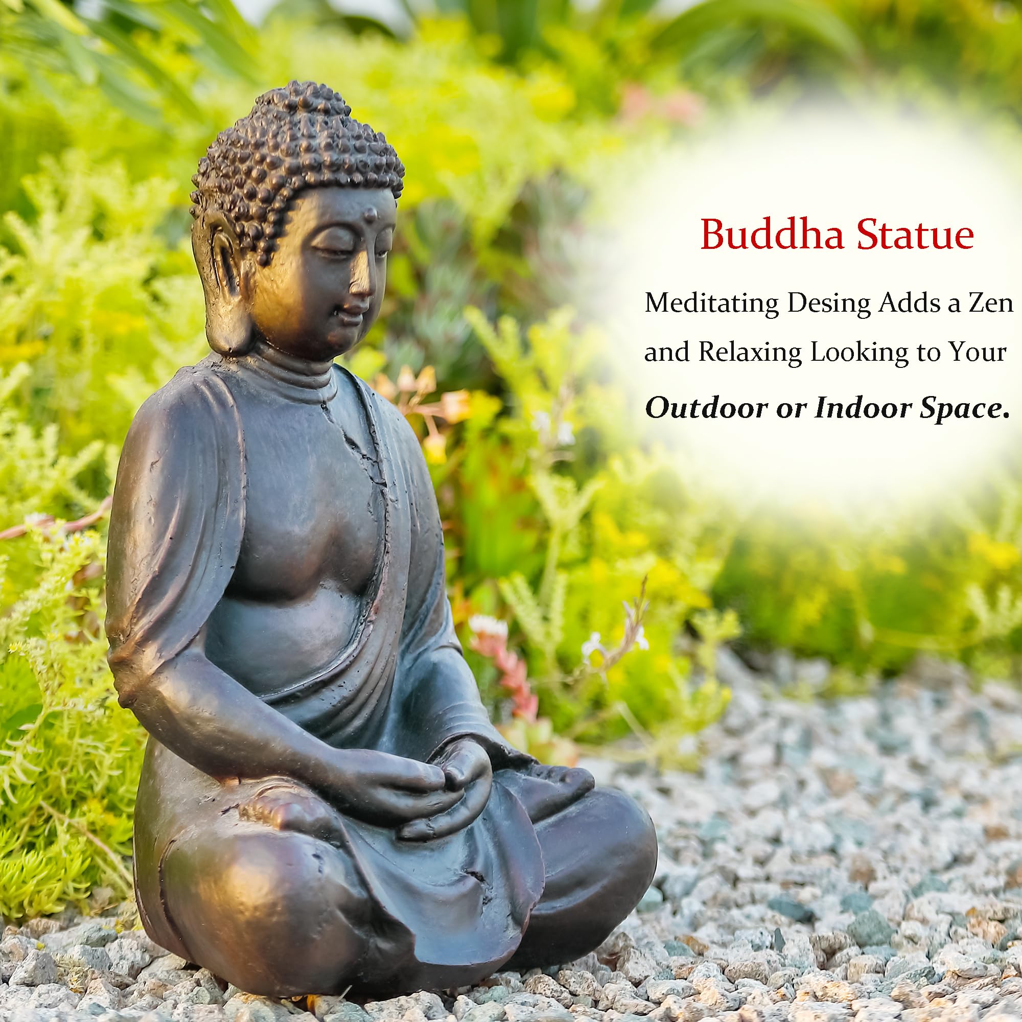 Phaxth large Buddha statue showing crack details for a timeless vibe.