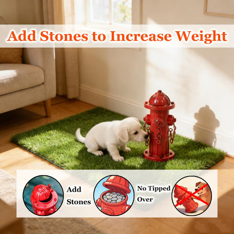 Phaxth fire hydrant puppy potty size fits small breeds and encourages correct aim.