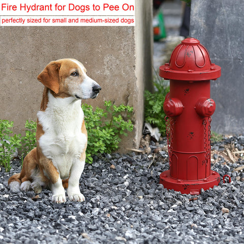 Phaxth metal fire hydrant with ground stake for stable placement.