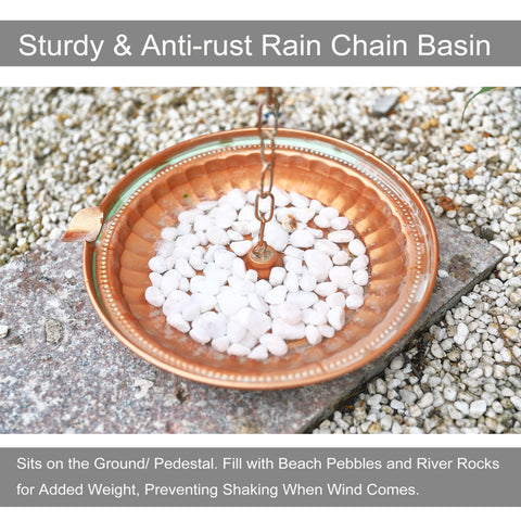 Phaxth outdoor water feature doubles as decorative birdbath when placed in a yard.