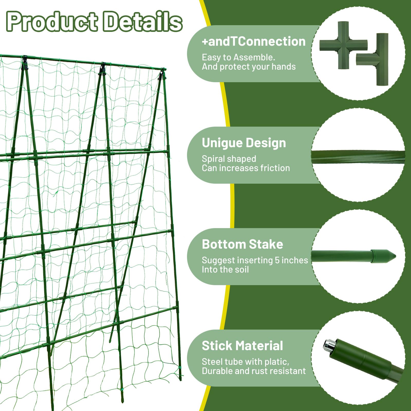 PHENEAHILL rust-resistant steel frame ensures durable outdoor performance.