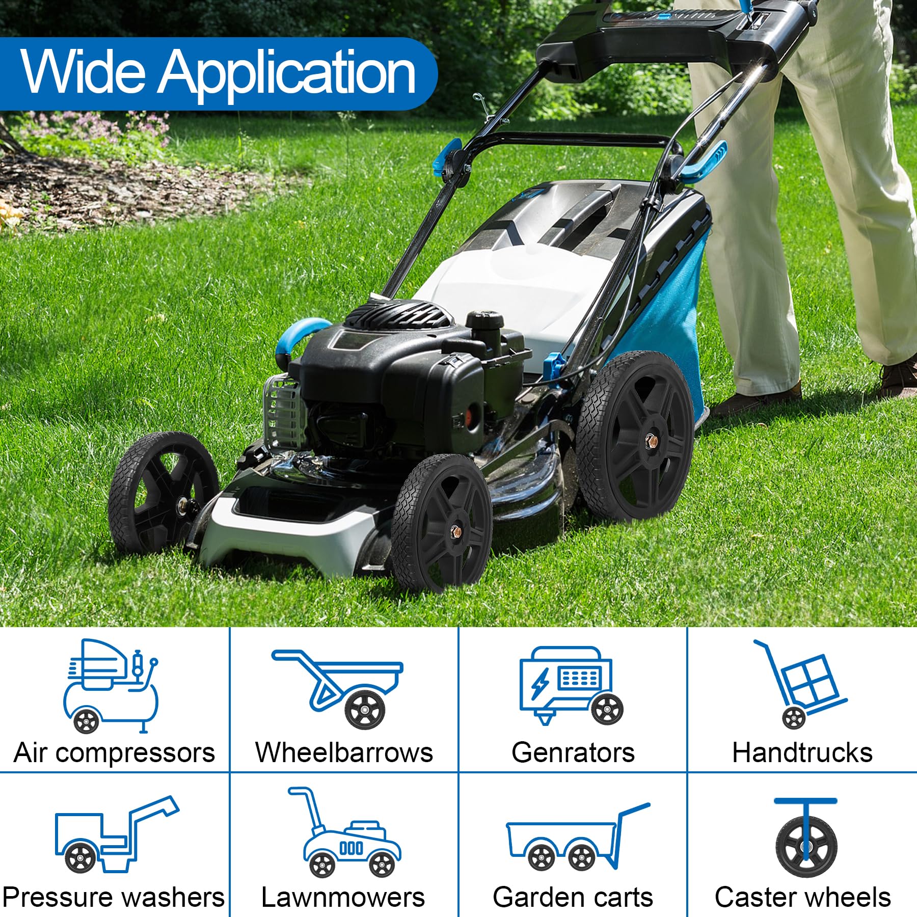 Phepetroll replacement wheels help extend equipment life.