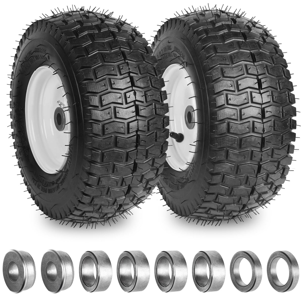 Phepetroll 13x5-6 front tire tubeless for improved ride comfort on uneven lawns