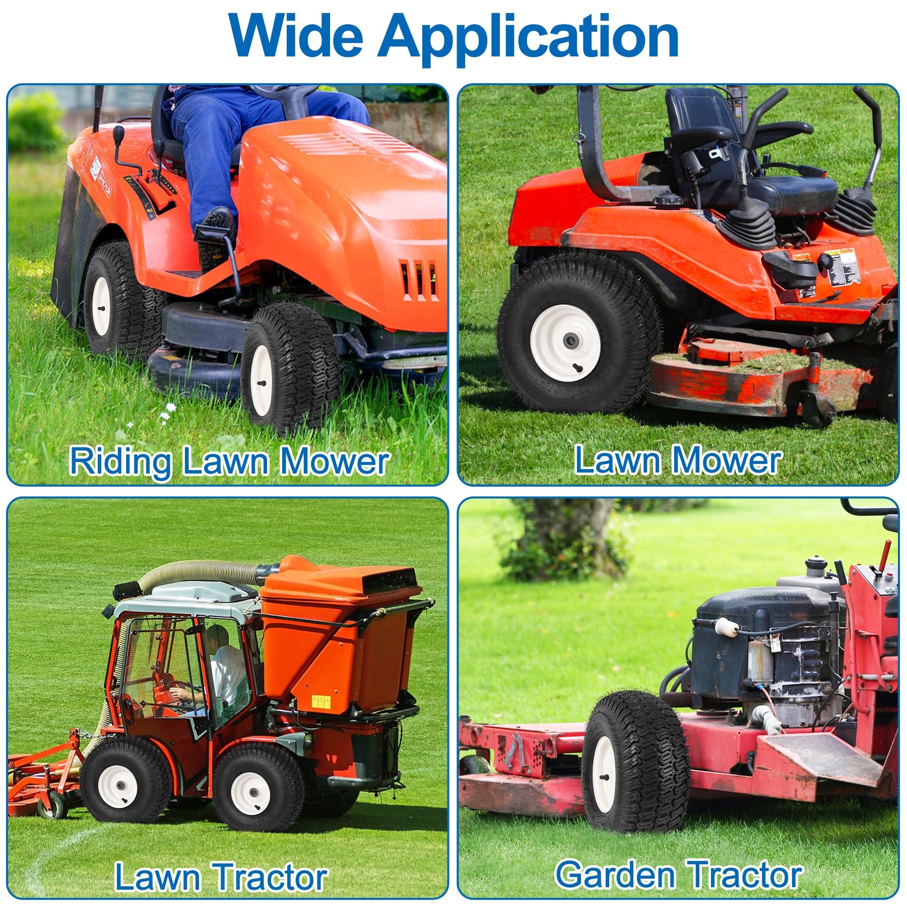 phepetroll 15x6 front tire application guide for garden tractors