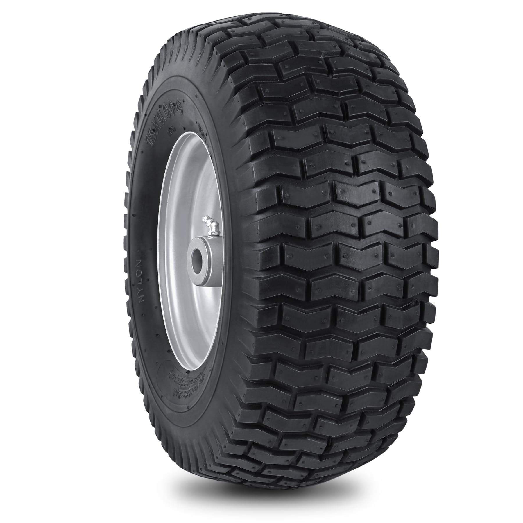 Phepetroll 15x6 front tire assembly delivers traction and quick install.
