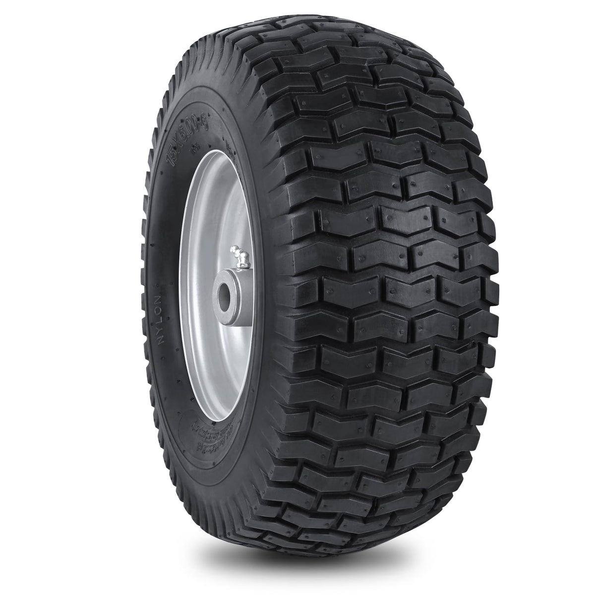 Phepetroll 15x6 front tire assembly delivers traction and quick install.