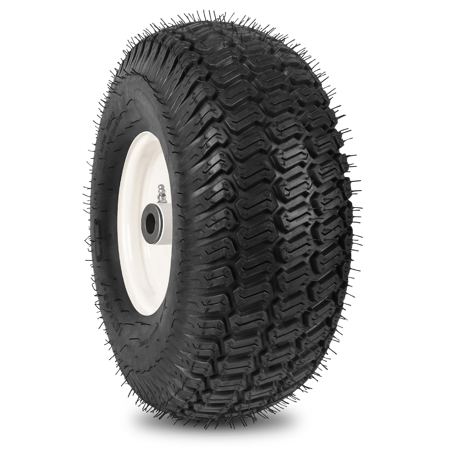 phepetroll 15x6 front tire closeup tread for strong grass grip and stability