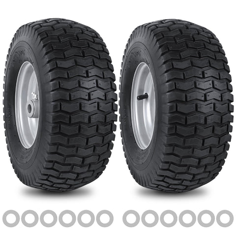 phepetroll 15x6 front tire tread for stable grip on uneven lawns