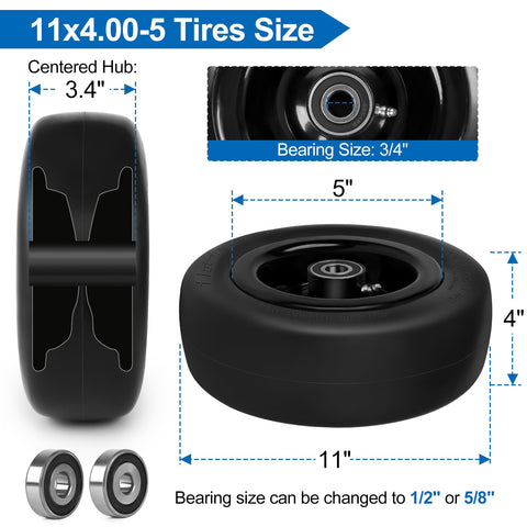 Phepetroll adjustable adapter kit enabling quick hub size compatibility