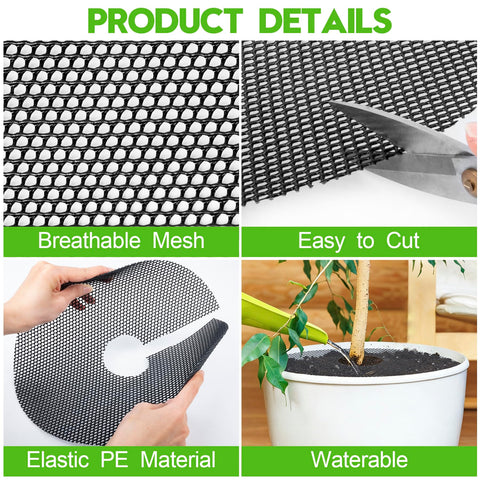 Phepetroll cuttable grid size fits small to large pots