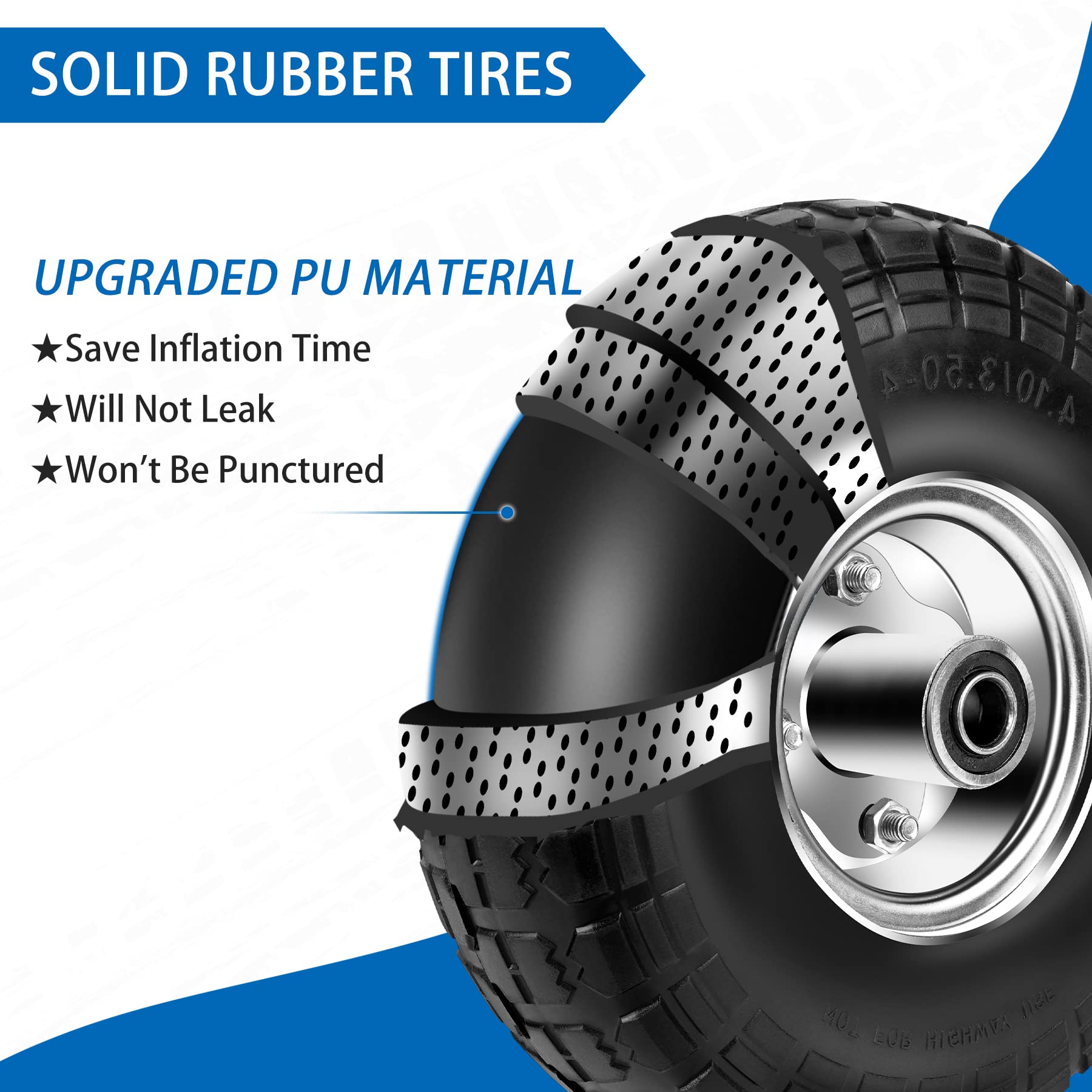Phepetroll double-sealed ball bearings ensure smooth rotation.