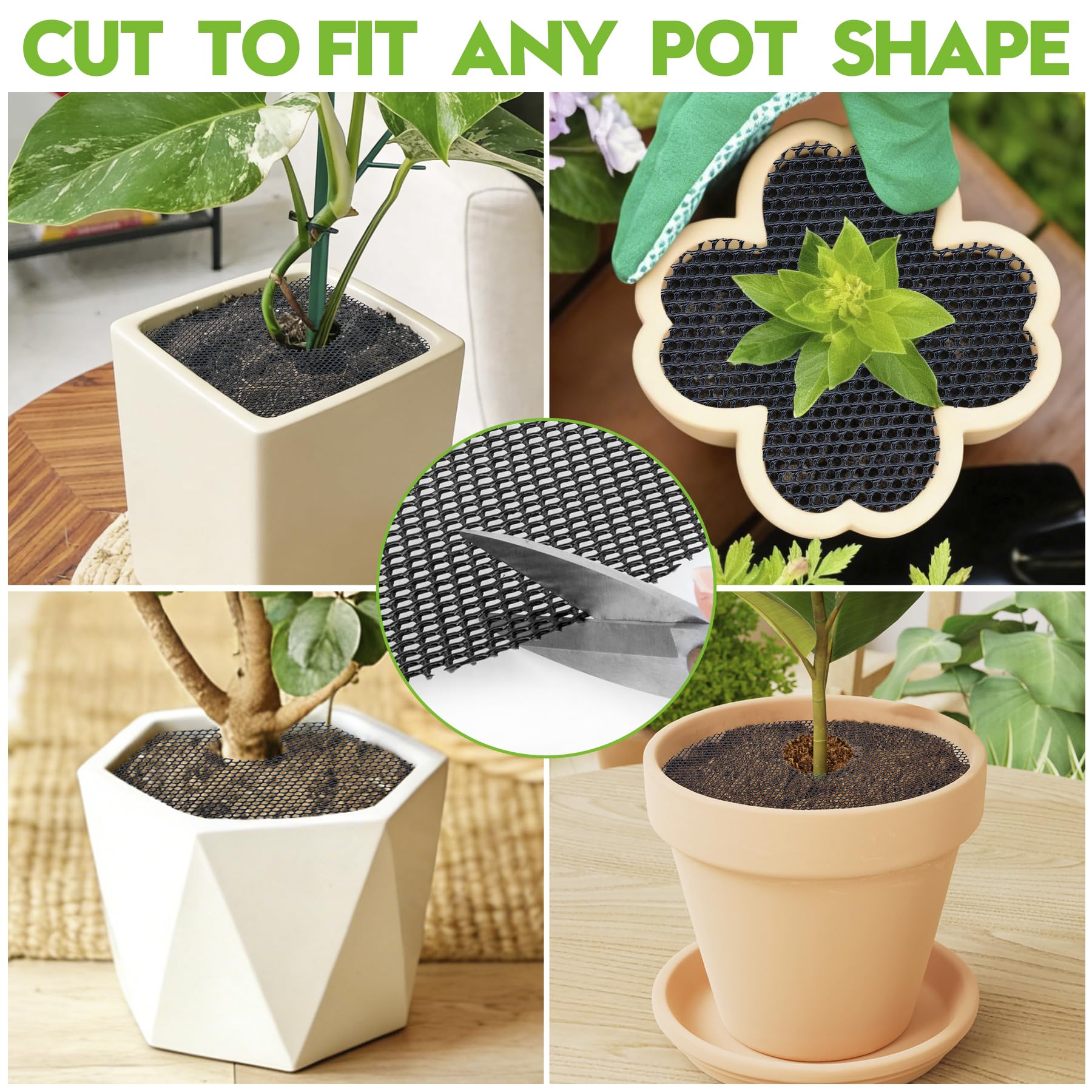 Phepetroll four-pack soil covers protect multiple pots
