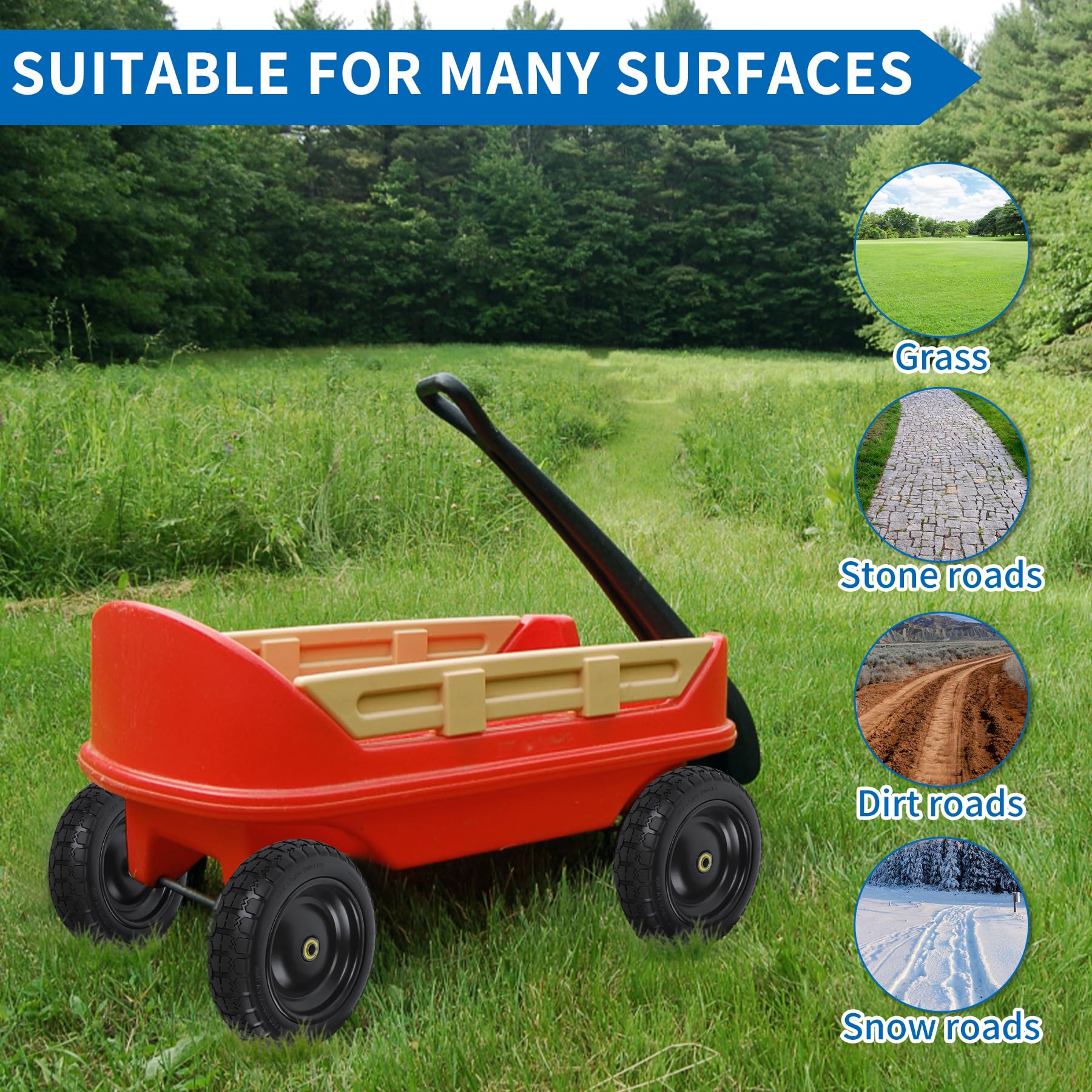 Phepetroll use case on garden cart for various terrains and tasks.