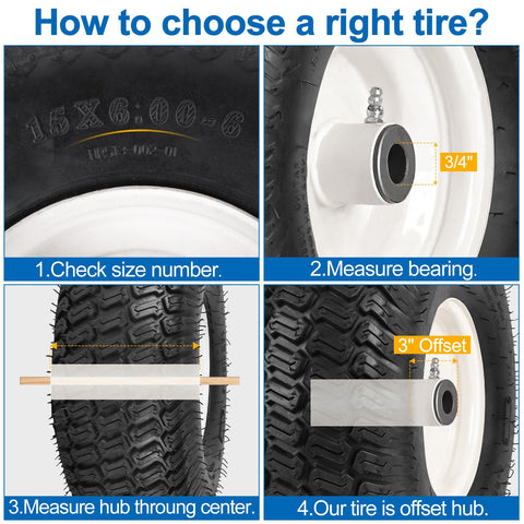 Phepetroll garden tractor front tire fitment on mower for compatibility