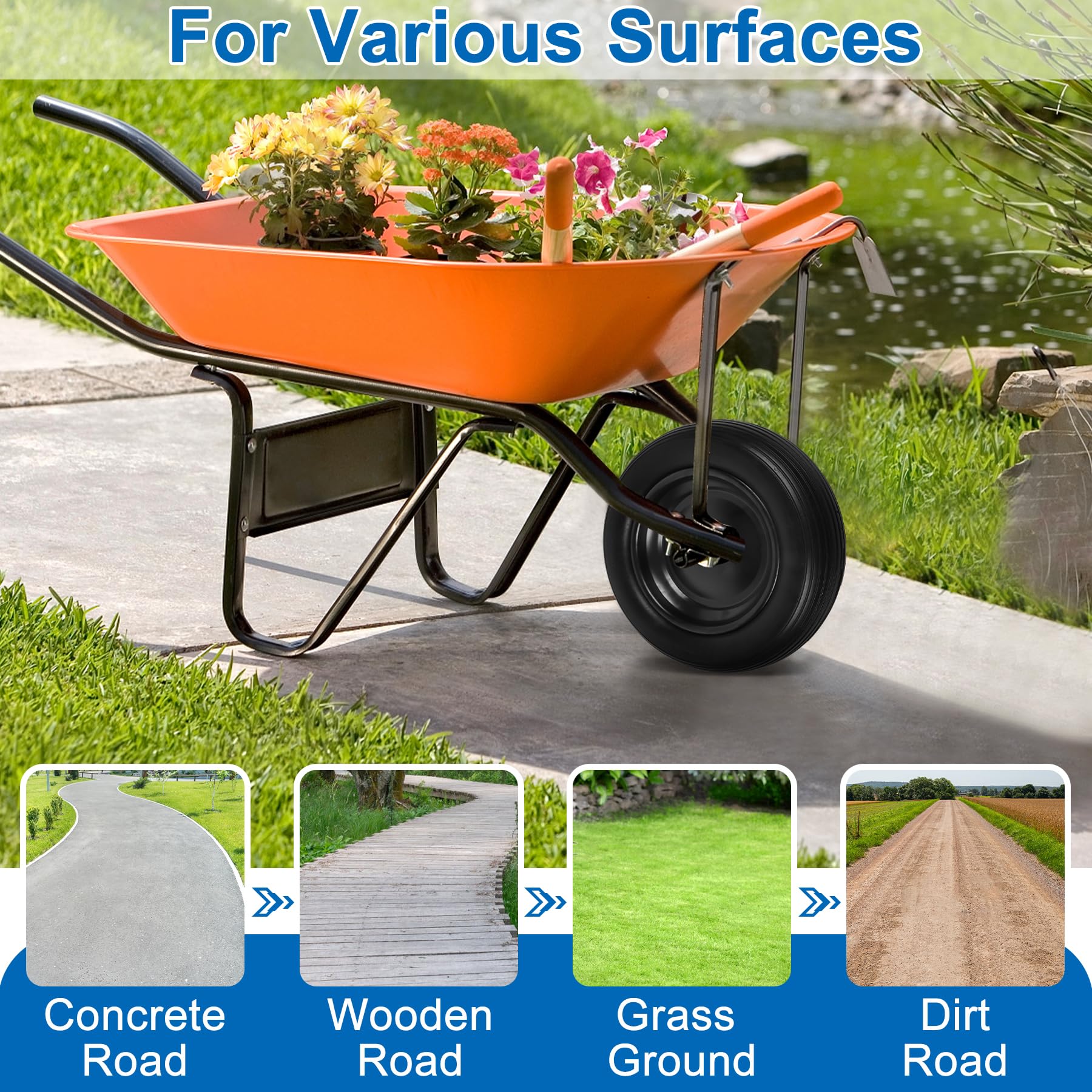 Phepetroll multi-terrain compatibility across grass, dirt, sand, and cement
