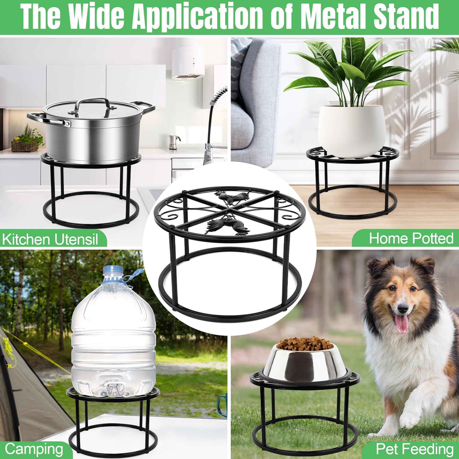 Phepetroll multi-use stand usable as plant or bowl holder