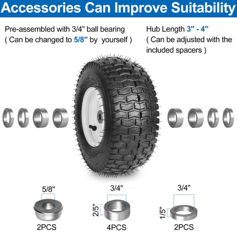 Phepetroll NHS lawn mower tire grip boosts traction on damp grass