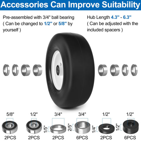 Phepetroll polyurethane puncture-resistant tire for reduced downtime.