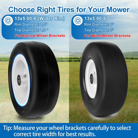 Phepetroll smooth turf tread minimizes grass damage on delicate lawns.