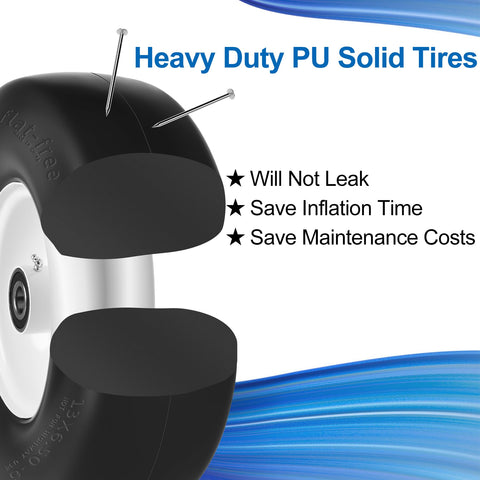 phepetroll smooth turf tread minimizes grass damage during mowing