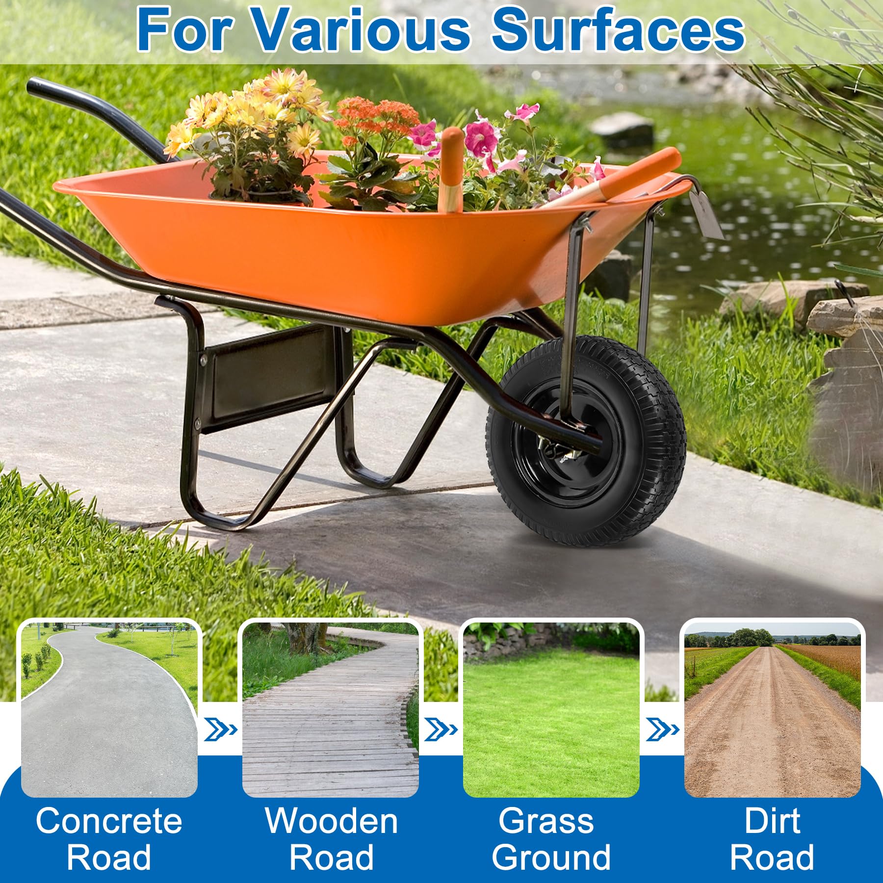 Phepetroll thick rubber walls enhance impact resistance on rough terrain.