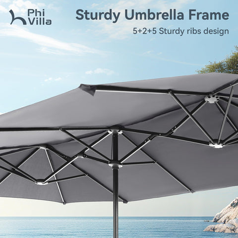 PHI VILLA dimensions 13ft by 6.5ft by 7.8ft offer ample coverage.