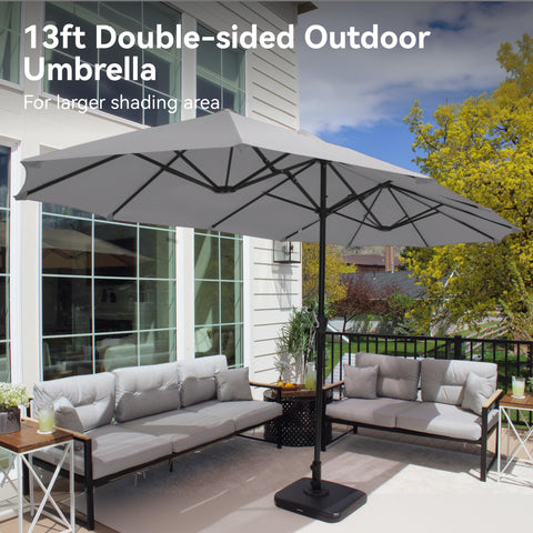 PHI VILLA fade-resistant polyester fabric stays vibrant in sun and rain.