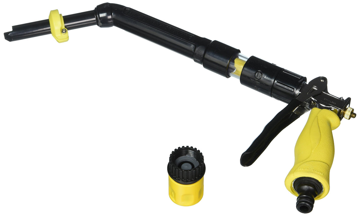 Philadelphia Scientific GUN-X metal battery watering gun in use, precise filling for safer maintenance.