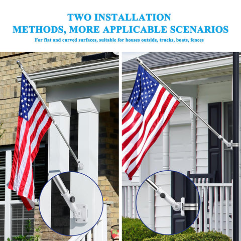 PHITRIC easy install flag bracket with included screws and anchors