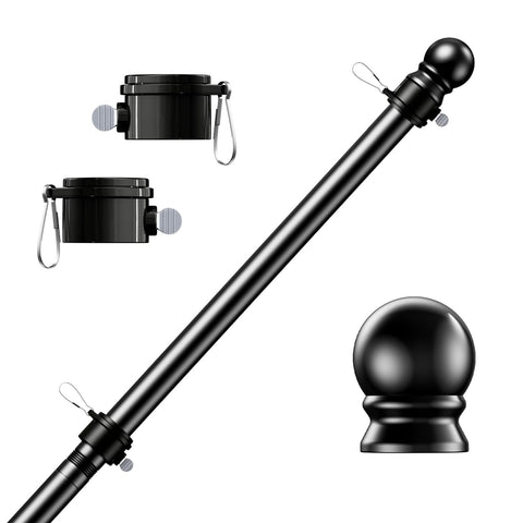 PHITRIC flag pole 4-section assembly enables flexible, easy outdoor setup.
