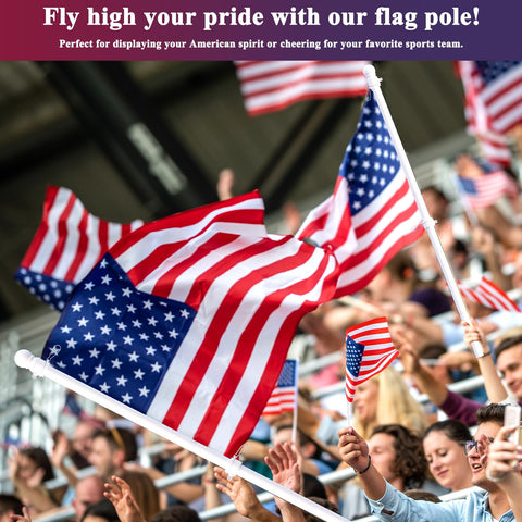 PHITRIC flag pole four-section design enables easy assembly.