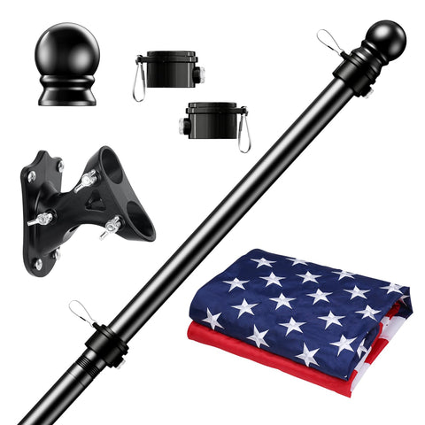 PHITRIC flag pole kit—4-section adjustable assembly for durable outdoor display.