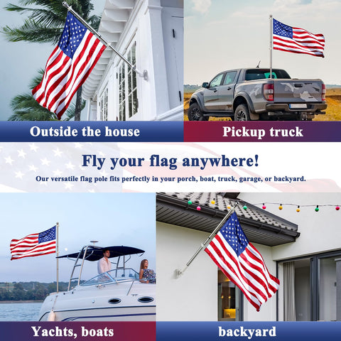 PHITRIC outdoor wall mount flagpole suitable for homes or storefronts