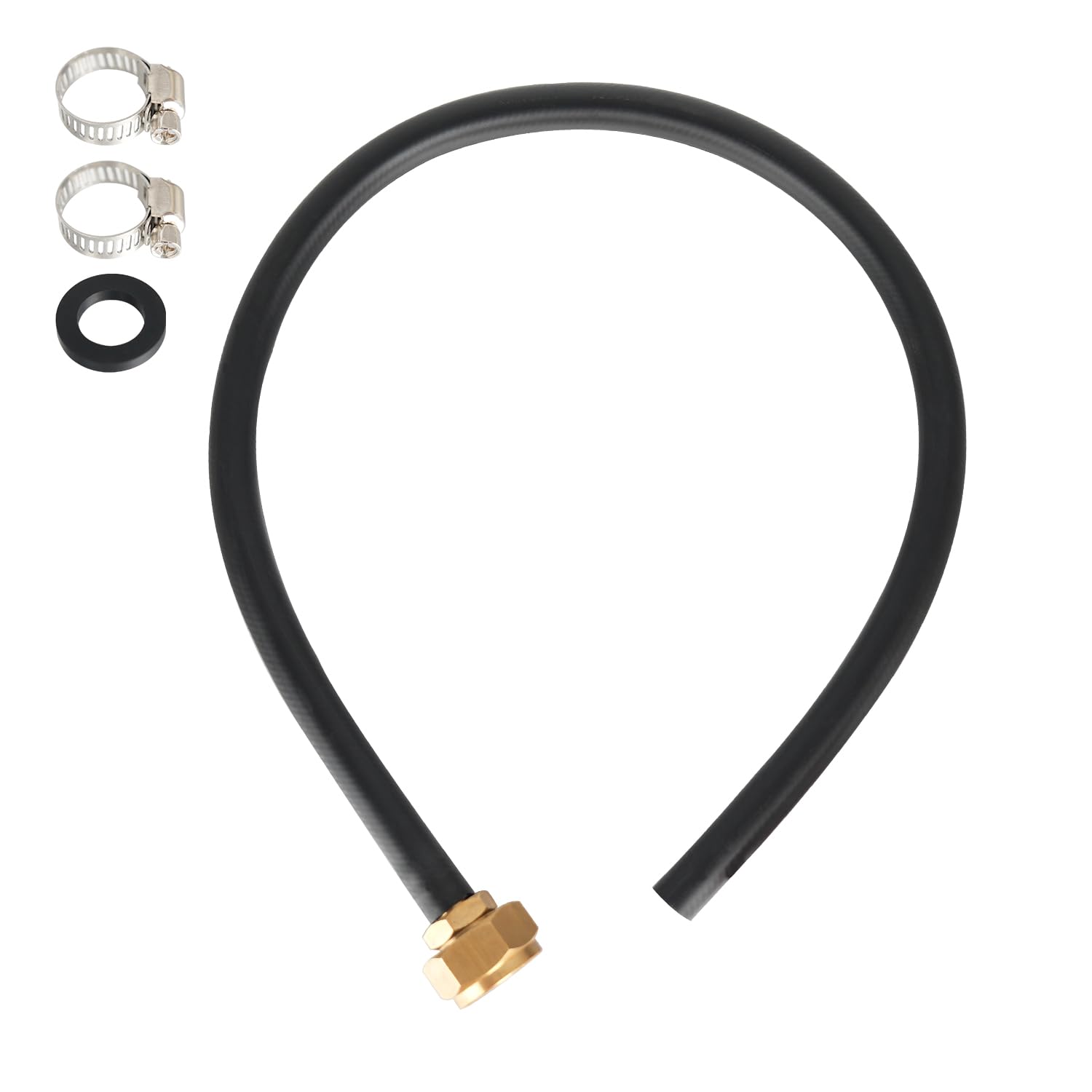 Phivan Mop Sink Hose overview showing compact 2.4 ft length and flexible reinforced PVC body