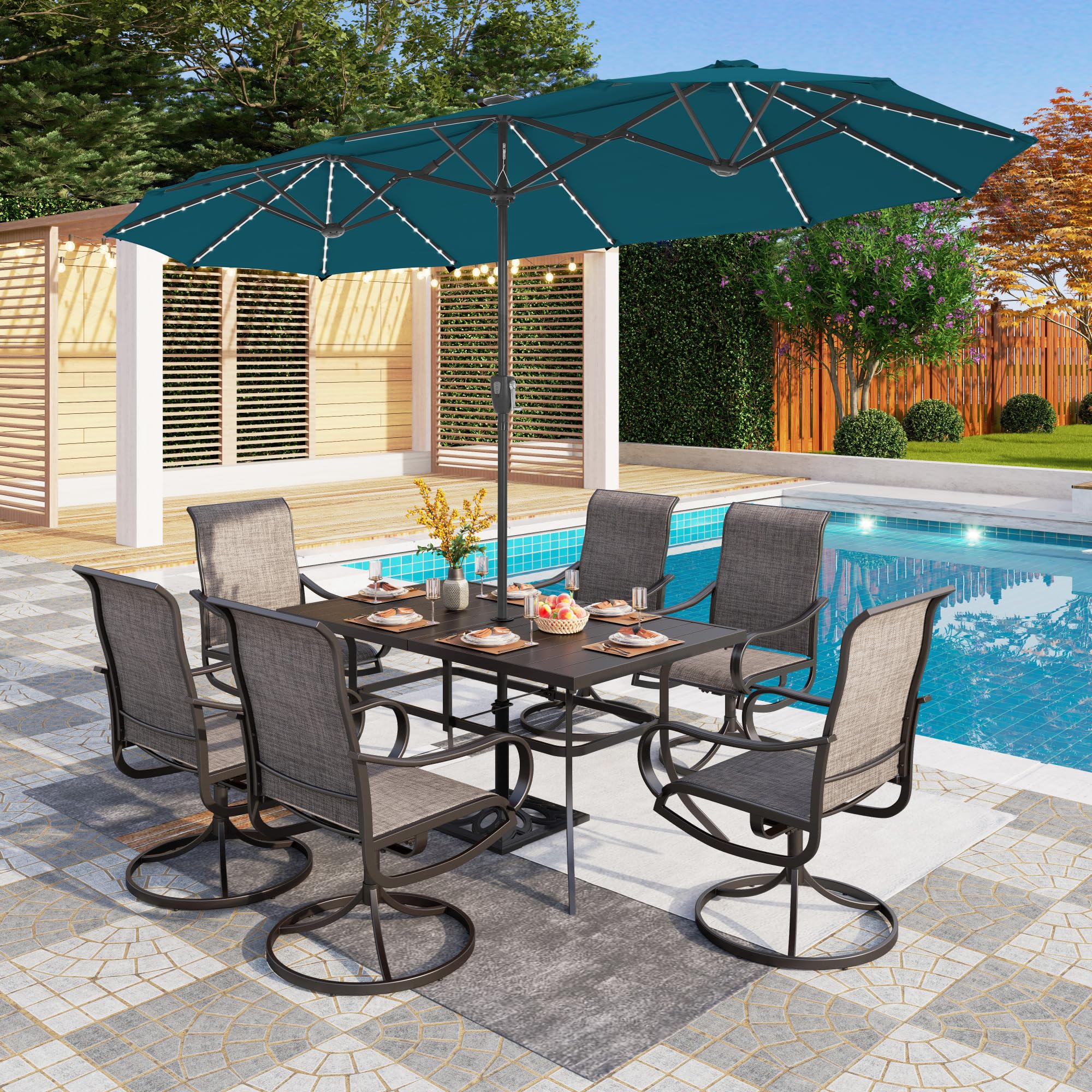 PHI VILLA dimensions 13 by 6.5 feet offering ample coverage.